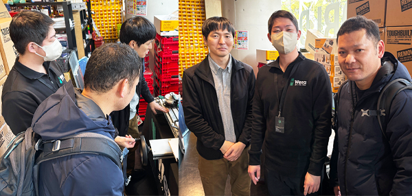 男性のお客様との開催時の様子