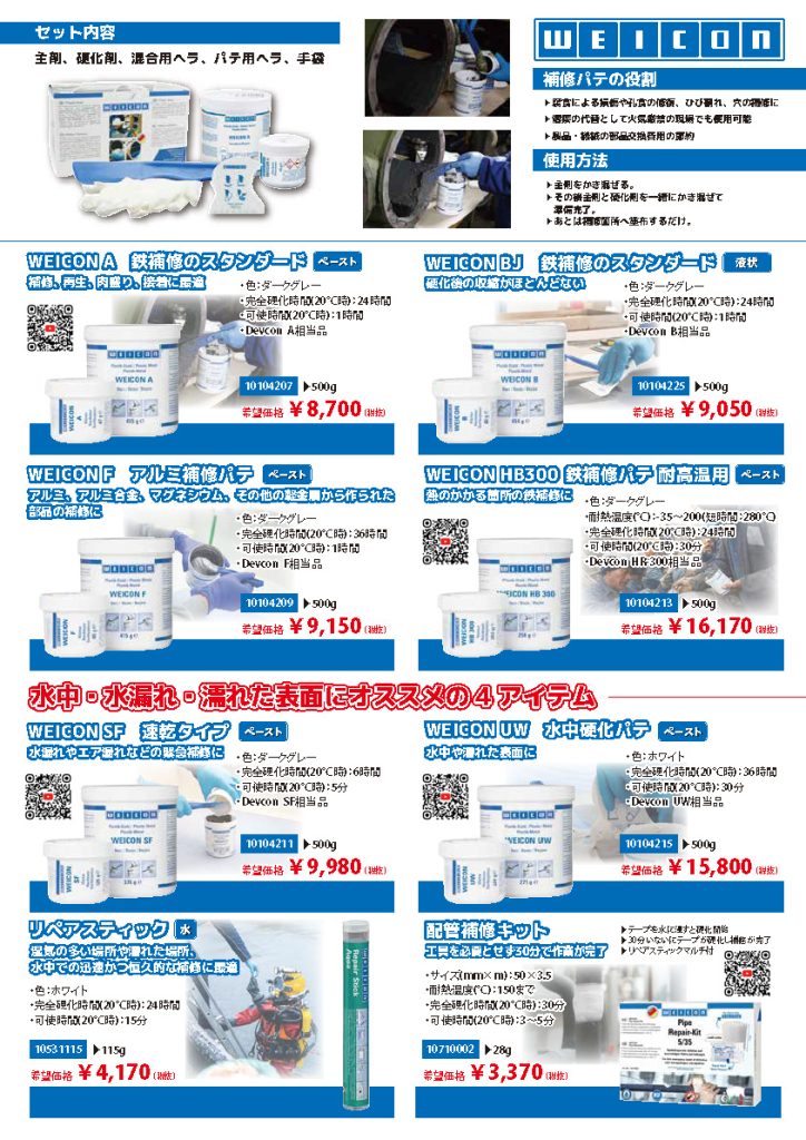 WEICON 現場補修＆プロツール特集.
