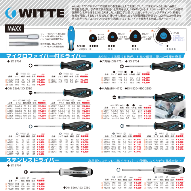 【新規取り扱いブランド】WITTE（ヴィッテ）.