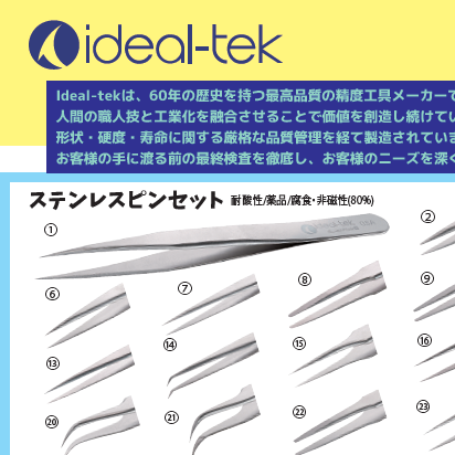 【新規取り扱いブランド】Ideal-tek（アイデアルテック）.